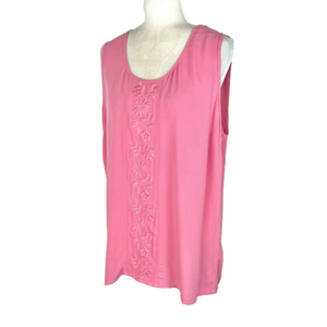 Classic Editions pink sleeveless blouse